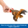 Jurassic World Rebirth Wild Roar Utahraptor dinozauru rotaļlieta, ar asti vadāms uzbrukuma kodiens un skaņa