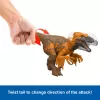 Jurassic World Rebirth Wild Roar Utahraptor dinozauru rotaļlieta, ar asti vadāms uzbrukuma kodiens un skaņa