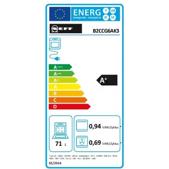 Keramiskās plīts un elektriskās cepeškrāsns komplekts NEFF B2CCG6AK3 + T18SDH9L0 — Stikla keramikas 4 zonu plīts, 71 L elektriskā cepeškrāsns, CircoTherm®