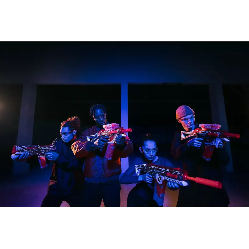 Rotaļu blasteris Zuru X-Shot Blaster Trace Fire 70FPS komplekts 1500 bumbiņas, 36621