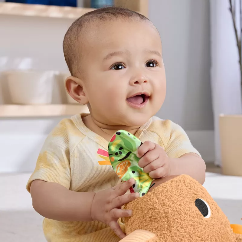 Rotaļu kapibara Fisher-Price Snuggly Snacky Capy 0,5 gadi