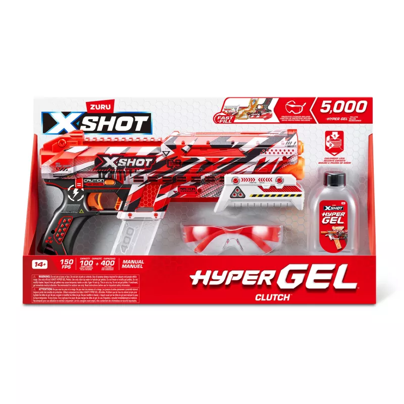 XSHOT Hyper Gel Clutch Blaster (5000 Hyper Gel Granulu) ZURU