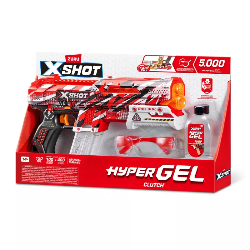 XSHOT Hyper Gel Clutch Blaster (5000 Hyper Gel Granulu) ZURU
