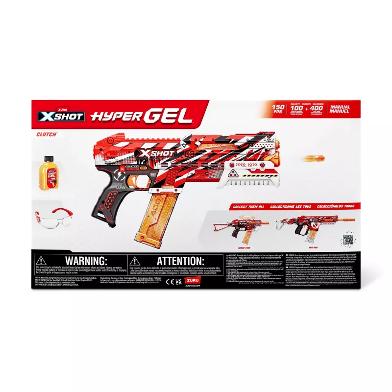 XSHOT Hyper Gel Clutch Blaster (5000 Hyper Gel Granulu) ZURU