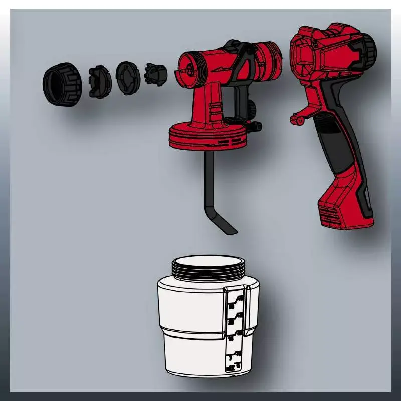 Smidzināšanas pistole Einhell TC-SY 600 S 0.8 L