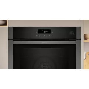 Iebūvējamā elektriskā cepeškrāsns NEFF N 50 B6AVJ7AG3 — 71 L, 3600 W, melna/grafīta, skārienvadība