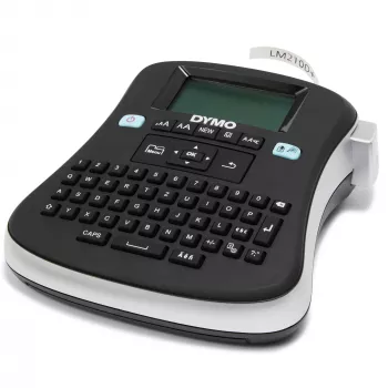 DYMO LabelManager ® ™ 210D - QWZ, QWERTZ, D1, Termiskā pārnese, 180 x 180 DPI, 12 mm/s, Melns, Sudrabains