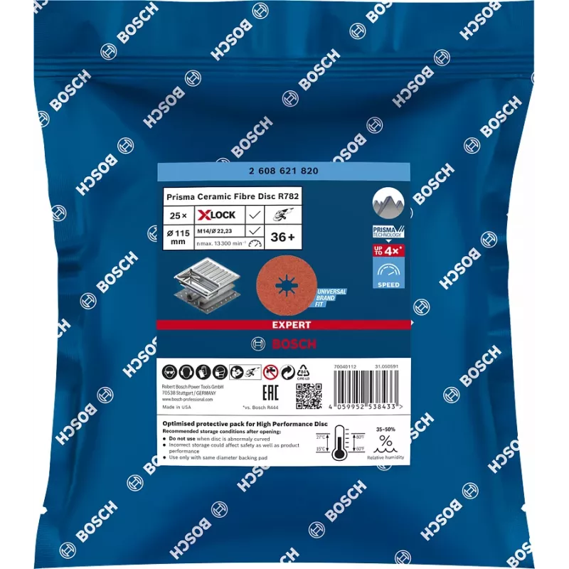 Bosch 2 608 621 825 leņķa slīpmašīnas piederums Slīpēšanas disks