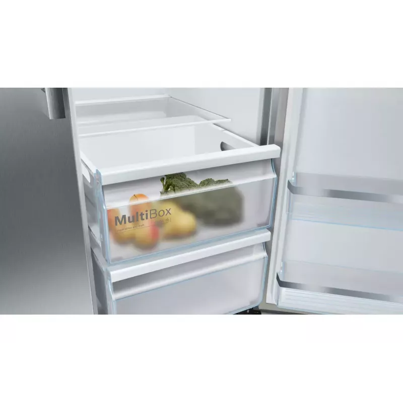 Bosch Serie 6 KAG93AIEP side-by-side ledusskapis Brīvi stāvošs 560 L Nerūsējošais tērauds