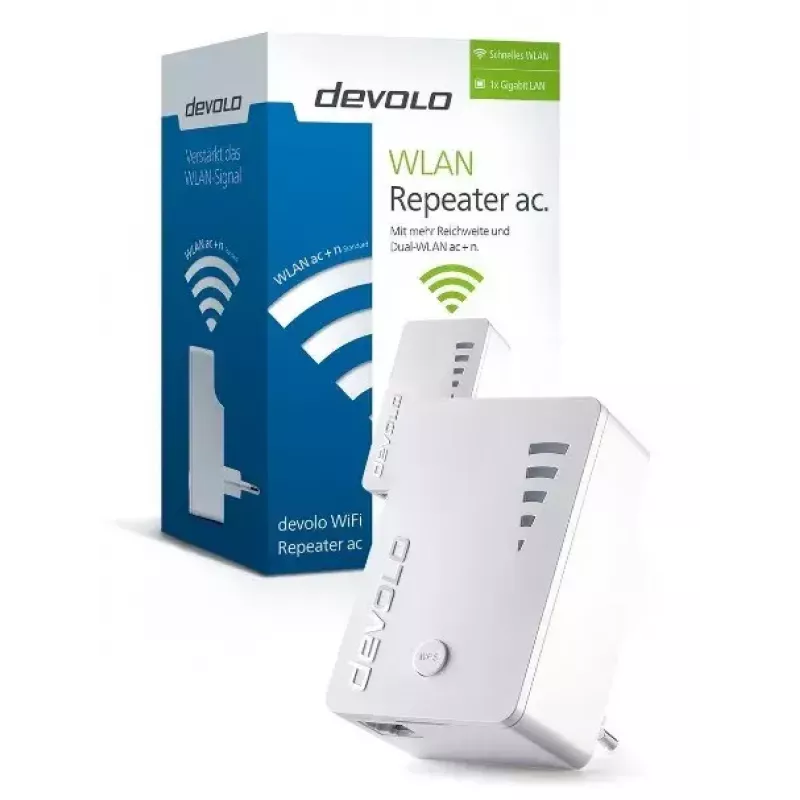 WiFi retranslators Devolo AC 1000 Mbit/s Balts