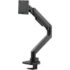 Monitora statīvs SILVERSTONE SST-ARM14B 17–49 collu monitoriem, melns, viena ekrāna regulējams stiprinājums
