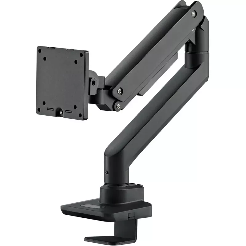 Monitora statīvs SILVERSTONE SST-ARM14B 17–49 collu monitoriem, melns, viena ekrāna regulējams stiprinājums