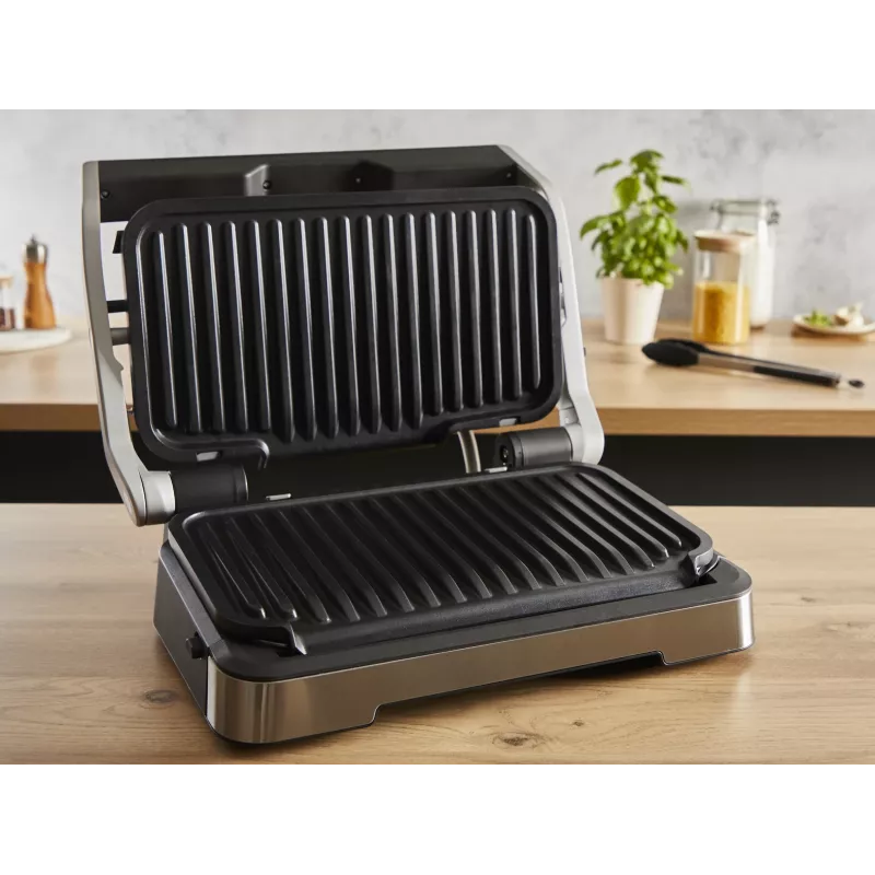 Kontaktgrils Tefal OptiGrill 2in1 GC773D Nerūsējošais tērauds 2100 W