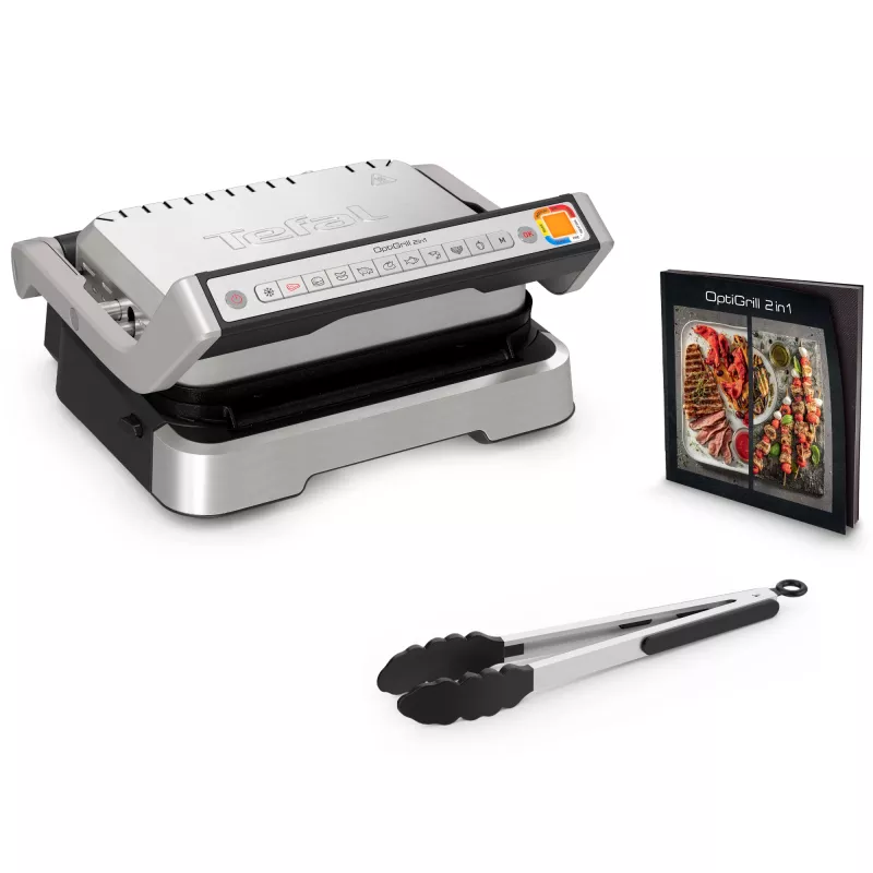 Kontaktgrils Tefal OptiGrill 2in1 GC773D Nerūsējošais tērauds 2100 W