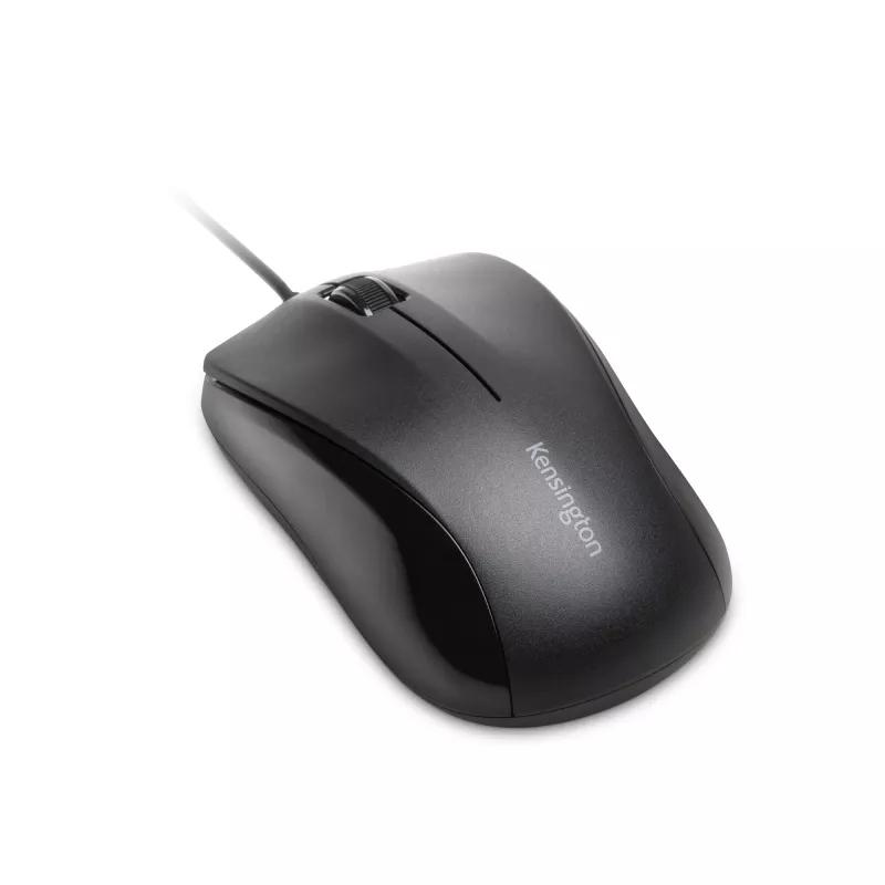 Kensington Wired Valupele, piemērota abām rokām, optiskā, USB Type-A, 1000 DPI, melna