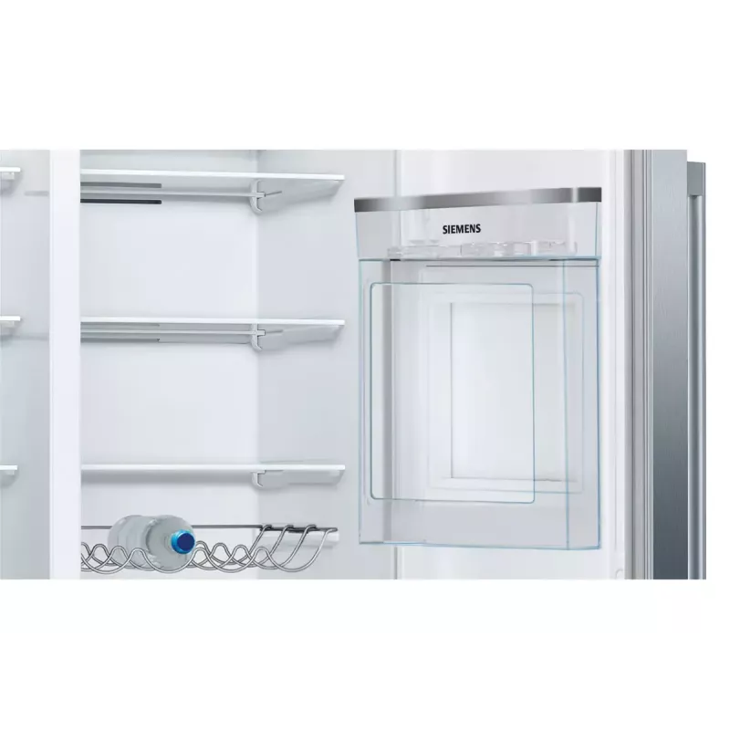 Siemens iQ500 KA93GAIEP saldētājs ar sānu durvīm – brīvi stāvošs, 560 L kopējais tilpums, ledusskapis 369 L, saldētava 191 L, energoefektivitātes klase E, nerūsējošais tērauds