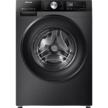 Hisense WF3S8043BB3 veļas mazgājamā mašīna ar priekšējo ielādi 8 kg 1400 RPM melna