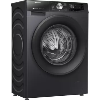 Hisense WF3S8043BB3 veļas mazgājamā mašīna ar priekšējo ielādi 8 kg 1400 RPM melna