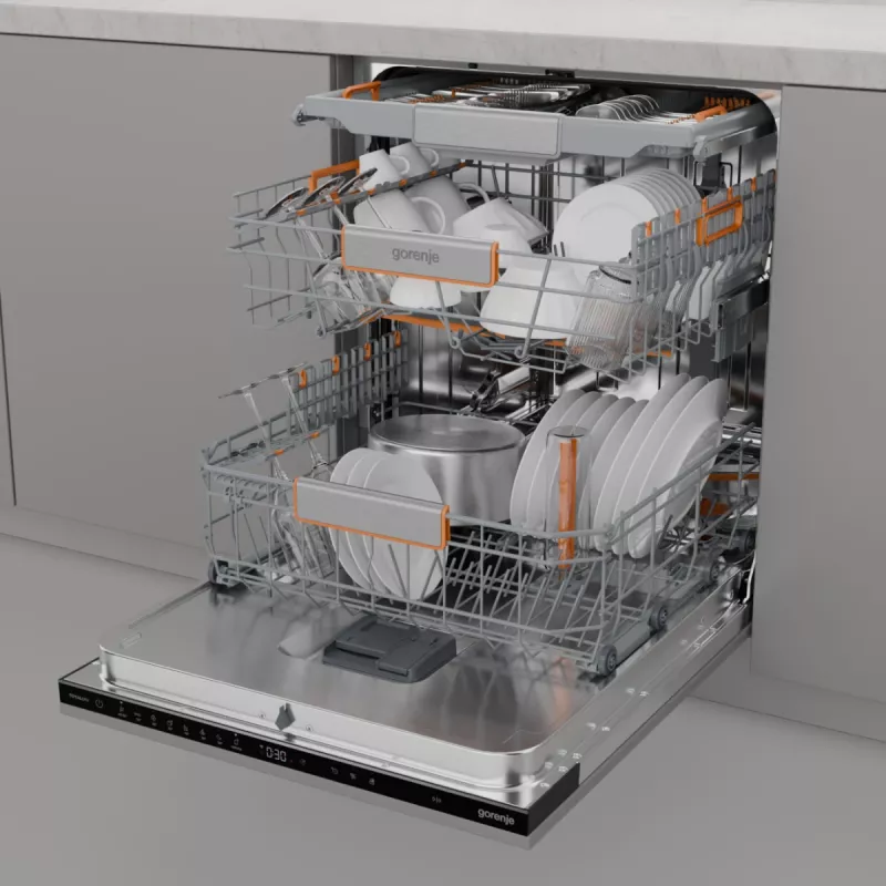 Gorenje G600 ULTRA16BWIFI pilnībā iebūvējama trauku mazgājamā mašīna 16 klājumiem