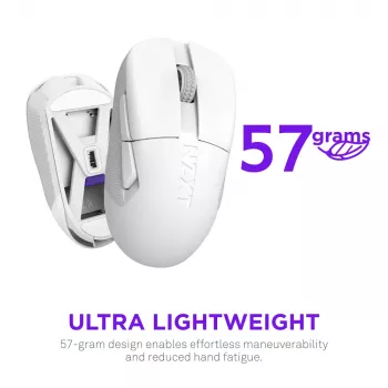 NZXT Lift Elite Wireless Gaming pele balta