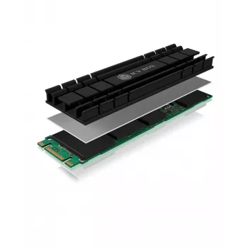 ICY BOX IB-M2HS-701 M.2 NVMe SSD dzesētājs/radiators, melns, 1 gab.