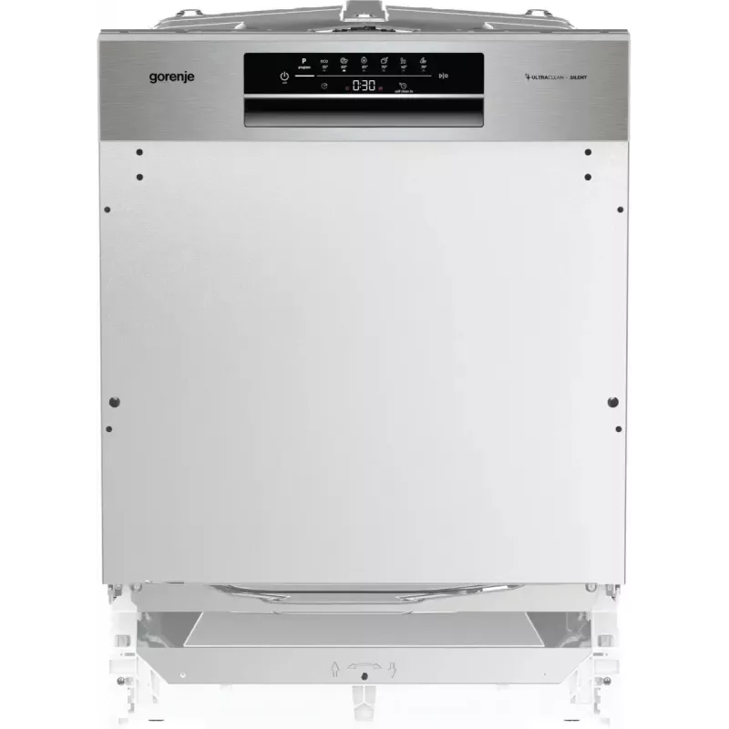 Trauku mazgājamā mašīna Gorenje GI642E90X daļēji integrējama, 13 galda klājumi, 60 cm, 47 dB, 11 L/ciklā, energoefektivitātes klase E
