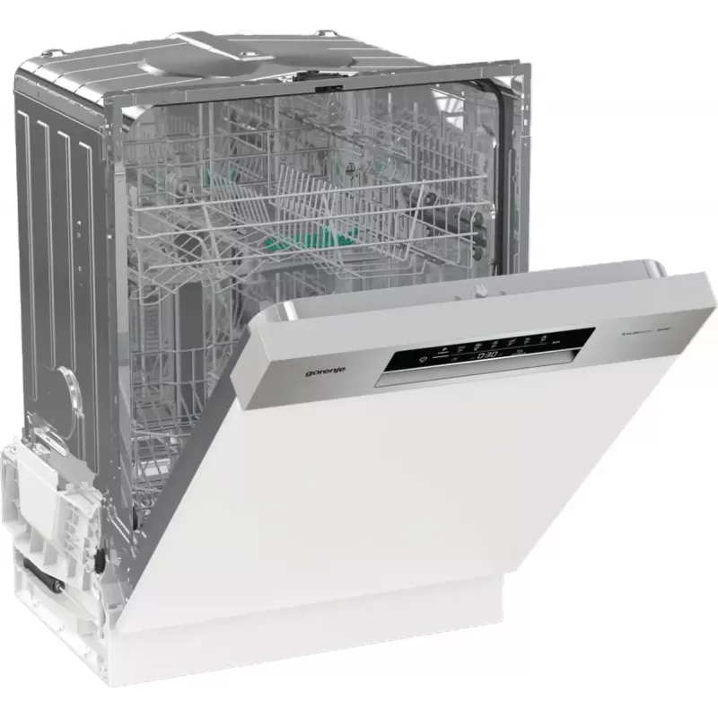 Trauku mazgājamā mašīna Gorenje GI642E90X daļēji integrējama, 13 galda klājumi, 60 cm, 47 dB, 11 L/ciklā, energoefektivitātes klase E