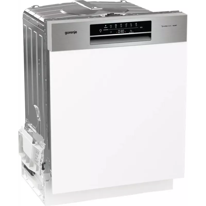 Trauku mazgājamā mašīna Gorenje GI642E90X daļēji integrējama, 13 galda klājumi, 60 cm, 47 dB, 11 L/ciklā, energoefektivitātes klase E