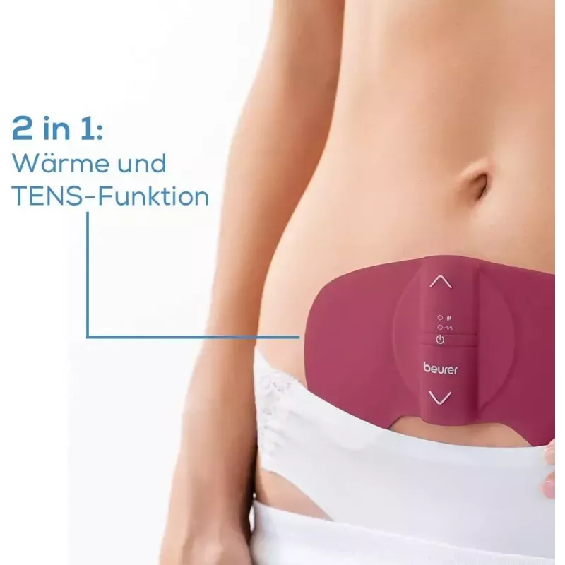 Rezerves elektrodu komplekts Beurer EM50 Menstrual Relax — rezerves spilventiņi un vadi sāpju mazināšanai un muskuļu relaksācijai