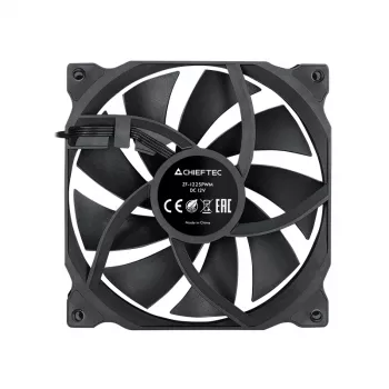 Chieftec ZF-1225PWM datora dzesēšanas sistēma Datora korpusa ventilators 12 cm Melns 1 gab.