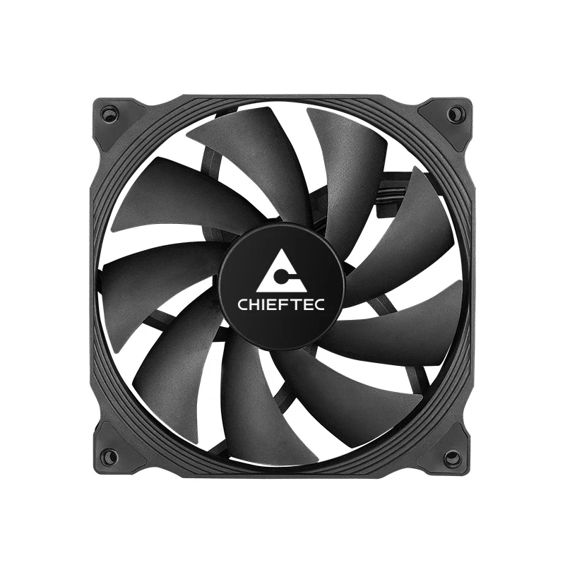 Chieftec ZF-1225PWM datora dzesēšanas sistēma Datora korpusa ventilators 12 cm Melns 1 gab.