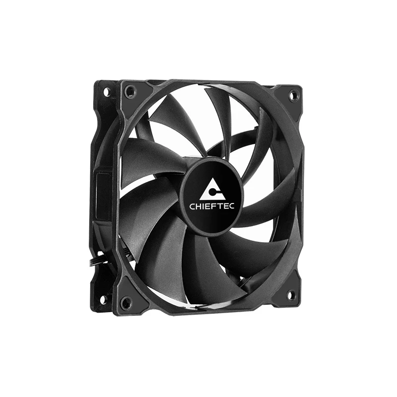 Chieftec ZF-1225PWM datora dzesēšanas sistēma Datora korpusa ventilators 12 cm Melns 1 gab.