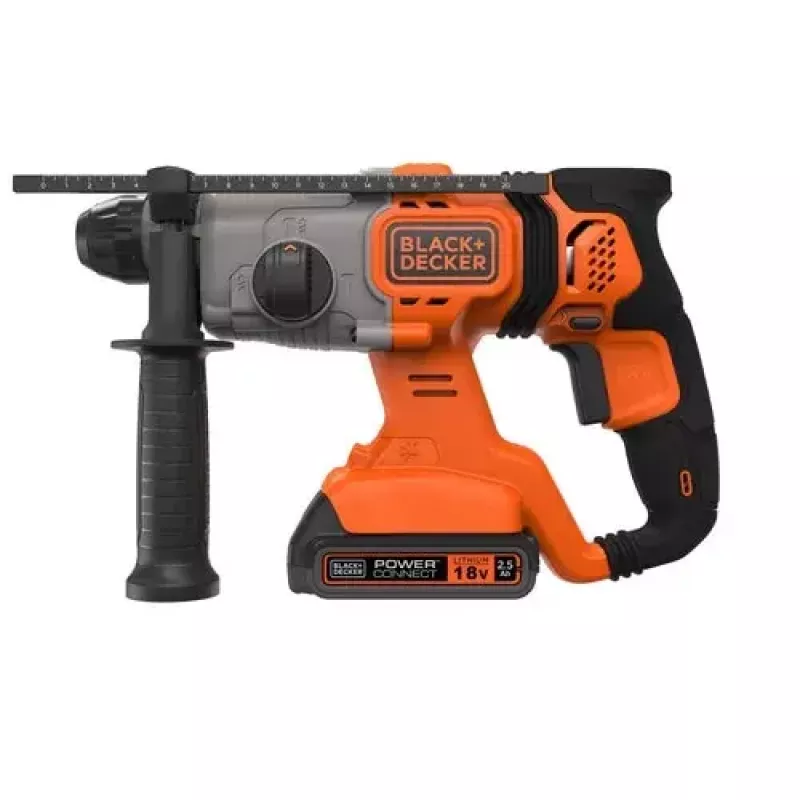 Urbjmašīna Melns & Decker BCD900E2K-QW 1880 RPM SDS Plus, 2.5 Ah baterija