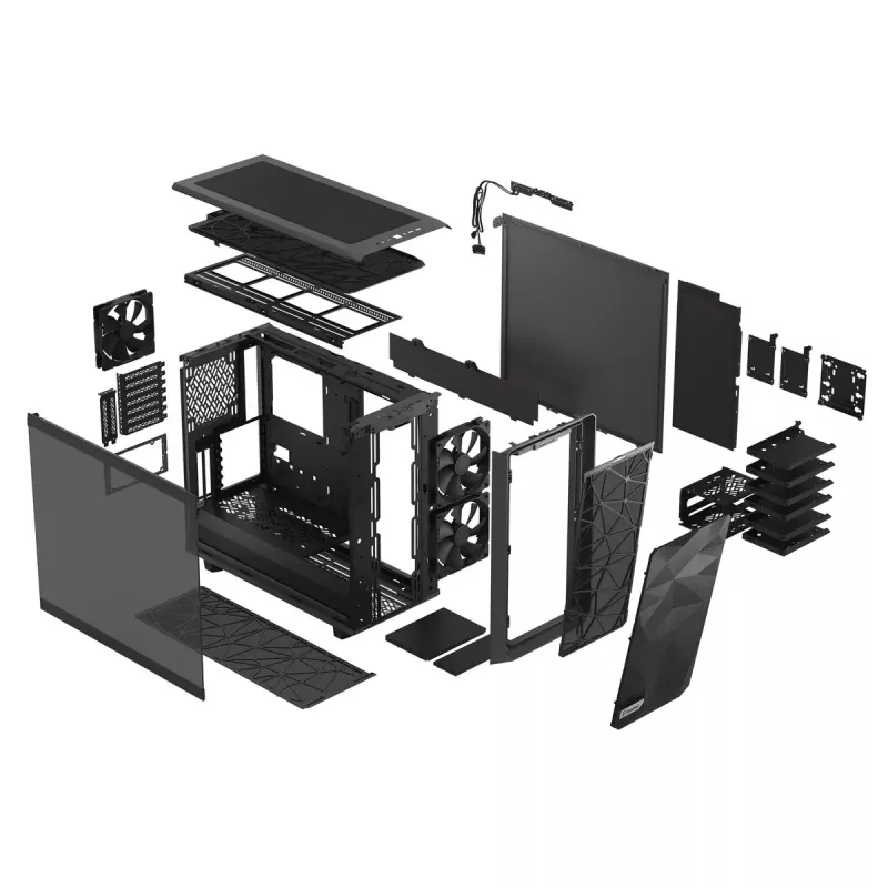 PC Case Fractal Design Meshify 2 Tower pelēka
