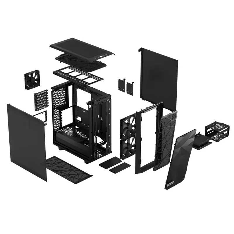 PC Case Fractal Design Meshify 2 Compact Tower Melns