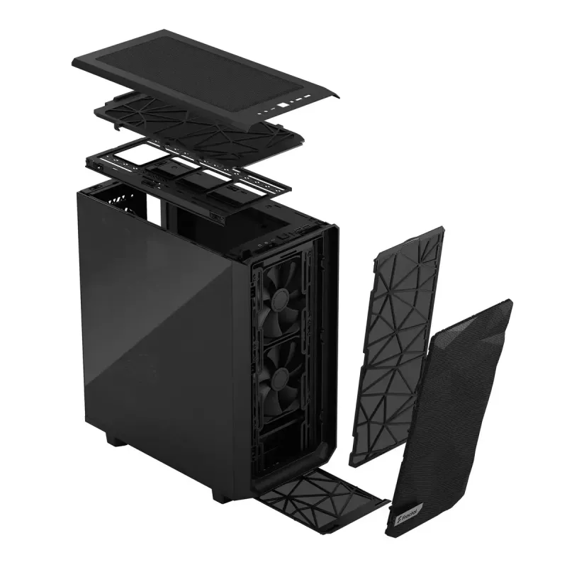 PC Case Fractal Design Meshify 2 Compact Tower Melns