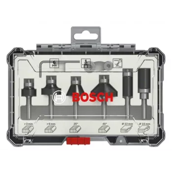 Bosch frēžu komplekts, 6 gab., 6 mm kāts
