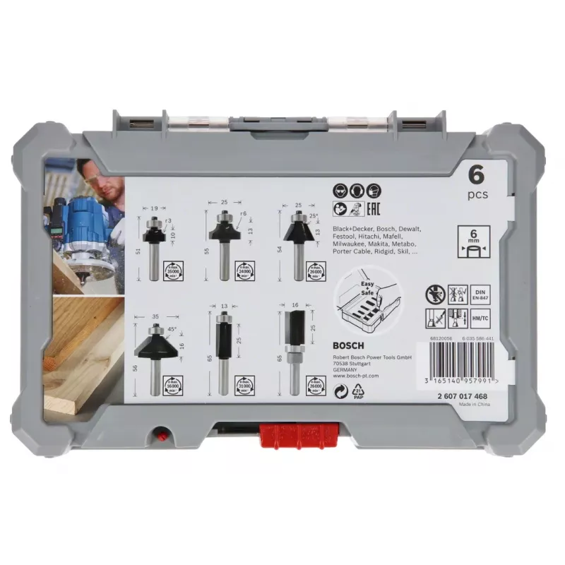 Bosch 2607017468 Uzgaļu komplekts 6 gab.