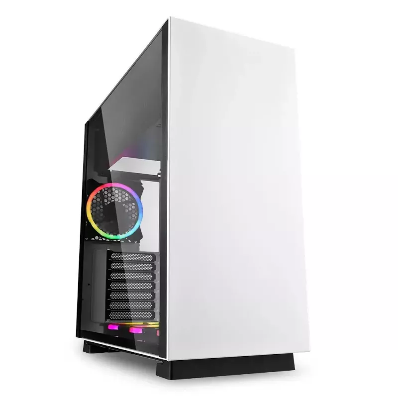 PC korpuss Sharkoon Pure Steel RGB Midi Tower balts