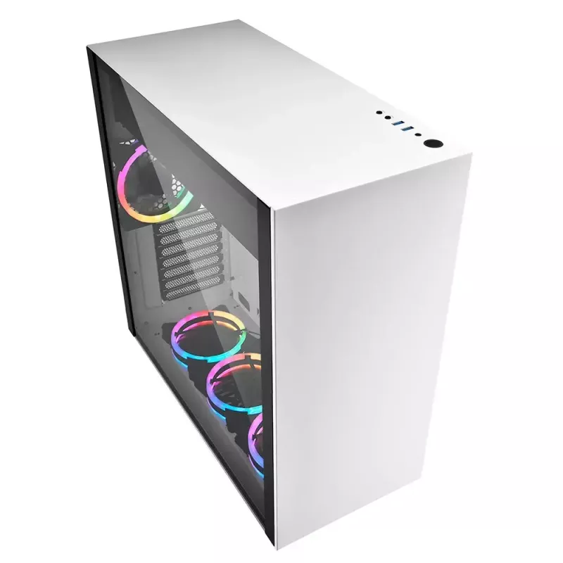 PC korpuss Sharkoon Pure Steel RGB Midi Tower balts