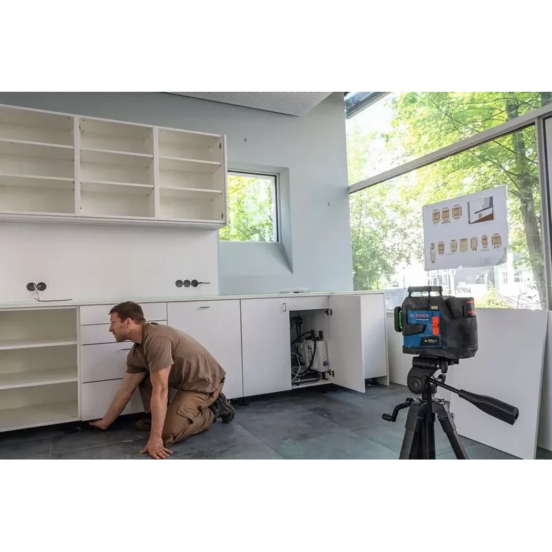 Lāzera līniju mērītājs Bosch GLL 12V-100-33 CG LB10 DK20 0601065401 Zaļais lāzers 12V