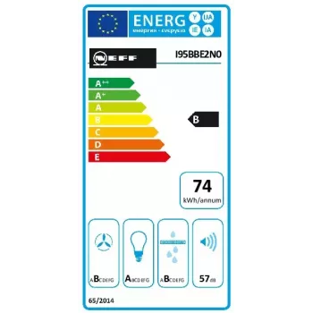 Island tipa tvaika nosūcējs Neff IBBE952N, alumīnija filtrs, trokšņa līmenis B