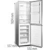 Gorenje NRK418DCS4 Brīvstāvošs 256 L Pelēks