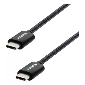 USB-C uz USB-C kabelis ADATA CACC-200PN-BK, USB 2.0, 2 m, melns