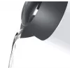 Bosch TWK3P421 elektriskā tējkanna 1,7 L 2400 W Melna, Balta