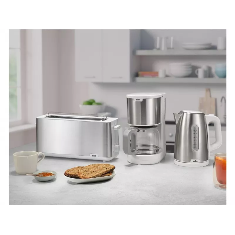 Tosteris Braun HT 1610 1030 W nerūsējošais tērauds balts