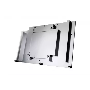 Alphacool 10248 aizmugurējā plāksne, alumīnija/hroma/vara, melna, 124 mm