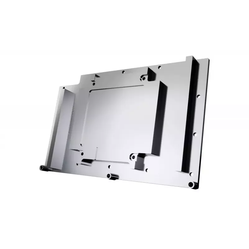 Alphacool 10248 aizmugurējā plāksne, alumīnija/hroma/vara, melna, 124 mm