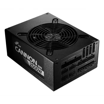 FSP CANNON PRO 2500W barošanas bloks ATX ATX3.1 Melns, 2500 W, 200 - 240 V, 50/60 Hz, 15 - 12 A, Aktīvs, 125 W