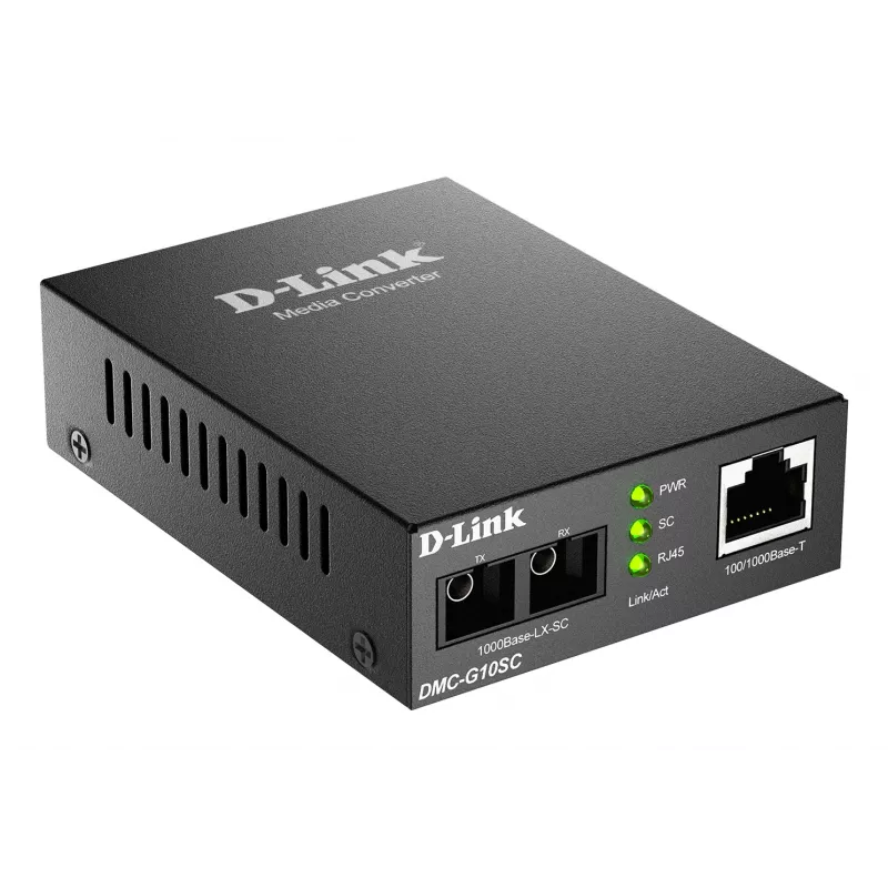 Multivides pārveidotājs D-Link DMC-G10SC/E 100/1000BaseT uz 1000BaseLX SC šķiedru